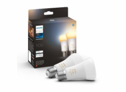 Philips Hue LED Lampe E27 2er Set 8W 800lm White Ambiance