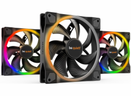 be quiet! Light Wings ARGB PWM Fan  Triple Pack - 140mm  black