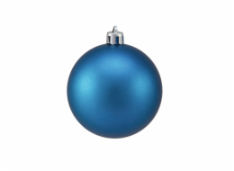 Vánoční dekorační ozdoby, 7 cm, modrá matná, 6 ks