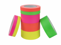 Gaffa páska 19mm x 25m neonově žlutá, UV aktivní