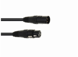 Eurolite DMX kabel XLR 3pin, 15m délka, černý