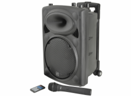 QTX QR10PABT, mobilní 10" zvukový systém MP3/SD/USB/BT/VHF, 50W