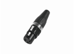 Hicon XLR plug 3pin HI-X3CF-BLK