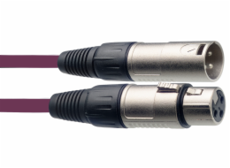 Stagg SMC6 CPP, mikrofonní kabel XLR/XLR, 6m, fialový