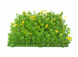 Umělá tráva, zeleno-žlutá, 25x25cm