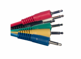 Stagg SPC030MJ E, 6x propojovací kabel Mini Jack/Mini Jack, 30 cm, různé barvy