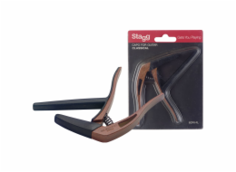 Stagg SCPX-FL DKWOOD, kapodastr pro klasickou kytaru, tmavé dřevo