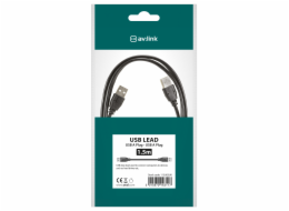 AV:link kabel USB 2.0, 1x typ A samec - 1x typ A samec, 1.5m