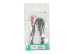 AV:link kabel 5-pin DIN samec - 2x RCA samice, 1.2m