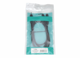 AV:link kabel 1x Jack 3.5mm stereo samec - 2x Jack 3.5mm stereo samice, 1.2m