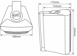 Adastra BC5-W, nástěnný 5,25" reproduktor, 45W, bílý