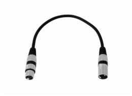 OMNITRONIC XLR Kabel 3-pin 0,2m bk