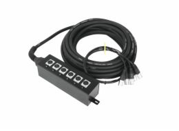 Omnitronic multicore kabel se stageboxem, 6IN XLR, 20 m