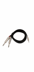 Omnitronic Adaptérový kabel AC35-60 Jack 3,5 stereo - 2x Jack 6,3 mono, 6 m