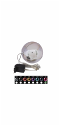 Sněhové LED koule, 15 cm, růžová, 1 ks