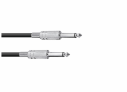 Kabel KC-15 2x Jack 6,3 mono 1,5 m, černý