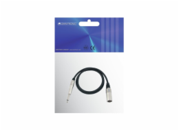 Kabel XK-09 XLR samec - Jack 6,3 mono, 0,9 m