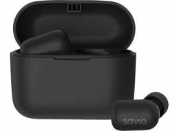 Savio TWS-09 IPX5 sluchátka / náhlavní souprava Bluetooth 5.1 Bezdrátový Do ucha Hudba Bluetooth Černá