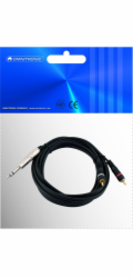 Omnitronic rozbočovací kabel stereo Jack 6,3mm/2x RCA (M), 1,5m