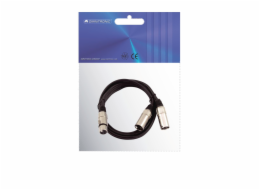 OMNITRONIC adaptérový kabel XLR(F)/2xXLR(M) 1,5m bk