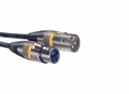 Stagg SMC3 YW, mikrofonní kabel XLR/XLR, 3m, žluté kroužky