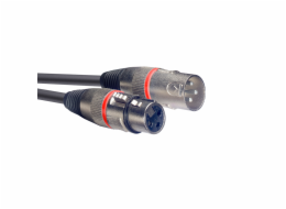 Stagg SMC1 RD, mikrofonní kabel XLR/XLR, 1m, červené kroužky