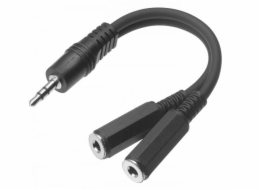 Stagg YC-0,1/1J2JFH, redukce 1x Jack 3,5 mm samec – 2x Jack 3,5 mm samice