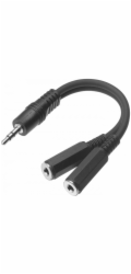 Stagg YC-0,1/1J2JFH, redukce 1x Jack 3,5 mm samec – 2x Jack 3,5 mm samice