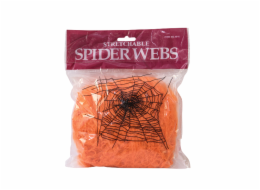 Halloween pavučina oranžová, 20g, UV aktivní