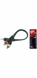 Stagg YC-0,1/1C2CFH, redukce 1x Cinch samec – 2x Cinch samice