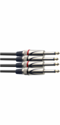Stagg STC3P, kabel 2x JACK/2X JACK, 3m