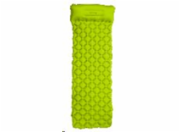 Spokey AIR BED PILLOW Nafukovací matrace s polštářkem, 190 x 60 x 6 cm, R-Value 2.5, zelená