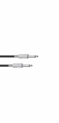 Kabel KC-60 2x Jack 6,3 mono 6 m, černý