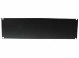 Přední panel zaslepovací 19" 3HE U profi, černý