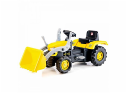Hračka Dolu Velký šlapací traktor s rypadlem, žlutý 