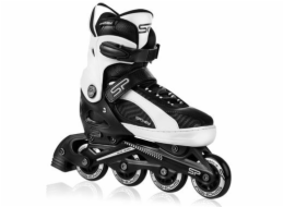 Spokey ORI Kolečkové brusle, černo-bílé, ABEC9 Carbon, vel. 33-36