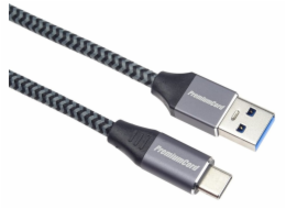 PremiumCord ku31cs2 PREMIUMCORD Kabel USB-C na USB 3.0 A (USB 3.1 generation 1, 3A, 5Gbit/s) 2m oplet