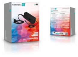 CONNECT IT univerzální notebookový adaptér MacPower, USB-C, PD 65 W