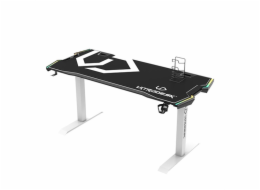Ultradesk Herní stůl FORCE SNOW bílý