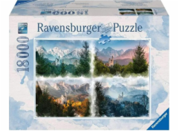 Ravensburger puzzle pohádkový zámek ve 4 ročních obdobích