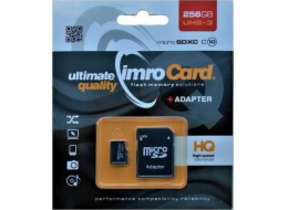 IMRO MICROSDXC 10/256GB UHS-3 ADP memory card Class 10