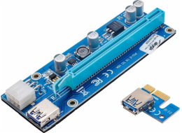 Akyga Riser PCI-E 1x - 16x AK-CA-64 USB 3.0 6-pin SATA 009s Universal Graphic card holder