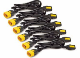 APC Power Cord Kit (6 ea), Locking, C13 to C14, 1.2m