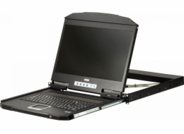 Aten CL3100NX Aten 1U Ultra Short Depth Single Rail WideScreen LCD Console (USB / VGA)