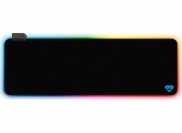 MEDIA-TECH GAMING MAT MT262 Podložka pod myš a klávesnici RGB podsvícení 800x305x3 mm Černá