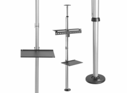 Telescopic TV holder  ceiling and floor with shelf Maclean MC-791N 37  -70   max. 30 kg