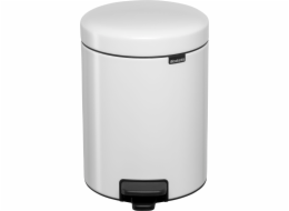 Brabantia Newicon pedálový odpadkový koš 5,0 L bílý
