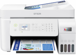 EPSON tiskárna ink EcoTank L5296, 4v1, A4, 1440x5760dpi, 33ppm, USB, Wi-Fi, LAN, bílá