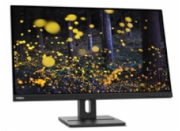 Lenovo E27q-20/ 27" IPS/ 16:9/ 2560 x 1440 QHD/ 350cd/m2/ 1000:1 / 4ms/ HDMI/ DP/ PIVOT/ VESA/ černý