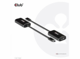 Club3D adaptér aktivní USB-C Gen2 na HDMI 4K120Hz HDR10 s DSC 1.2 (M/F), černá